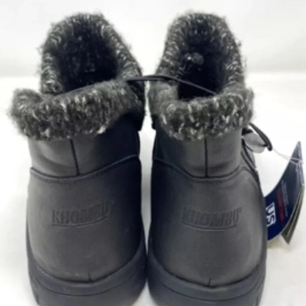 Khombu Billie Winter Ankle Boot Black Size 6 - Picture 4 of 6